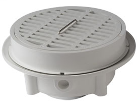 864-W2P LittleMax™ Small Round PVC Floor Sink