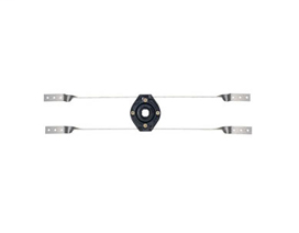 525-16WLB Twisted bracket with one 1/2" Shower WallNut Lock Block for 16" stud bays StrongArm™ with Shower WallNut™ LockBlock™