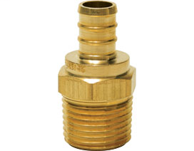 646XG2 1/2" F1807 × 1/2" MIP PowerPEX® ASTM F1807 MIP No Lead Brass Straight Adapters