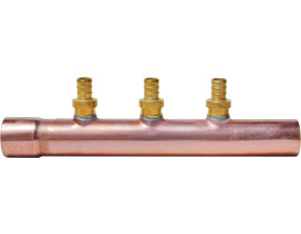 672X0342 PowerPEX® BranchMaster™ No Lead 1" Male Sweat × 1" Female Sweat Trunk Brazed Branches