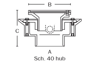 863-435NQ Shower Pan Drain Large Capacity