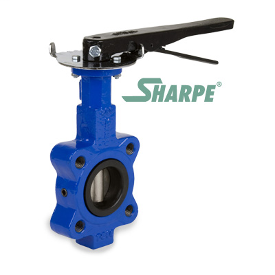 ‎3″ 200 psi - Ductile Iron Body - Lug Style Butterfly Valve–316 Stainless Steel Disc & Stainless Steel Stem - EPDM Seat–10 Position Lever - Series 17