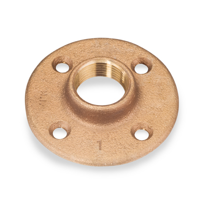 3/8″ Bronze 125# Threaded Floor Flange, UL
