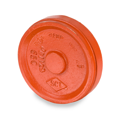 ‎12″ Grooved Cap Orange Paint Coating UL/FM–65C