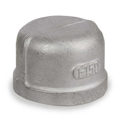 3″ 316 Stainless Steel 150# Cast Threaded Cap Heavy Pattern