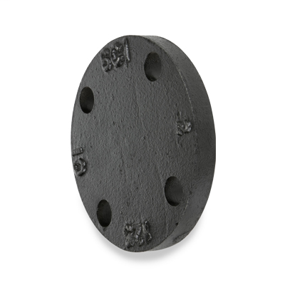 10″ 125# Cast Iron Black Blind Flange