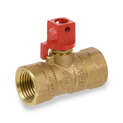 3/4″ Forged Brass FIP x FIP Straight 2-Piece Gas Valve Series 250