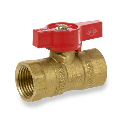 3/4″ Forged Brass FIP X FIP Straight 2-Piece Gas Valve Series 200
