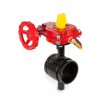 8″ 300 psi - Ductile Iron Body - Grooved End Body with Indicator - EPDM Seat - Butterfly Valve - Series 67BFVGET