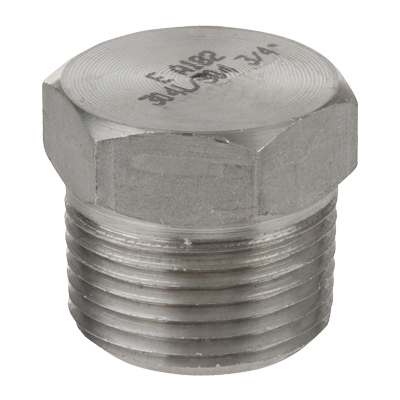 3″ 304 Stainless Steel Bar Stock Threaded Hex Head Plug