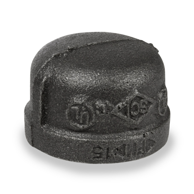 1 1/4″ Ductile Iron Class 300 Threaded Cap, UL/FM