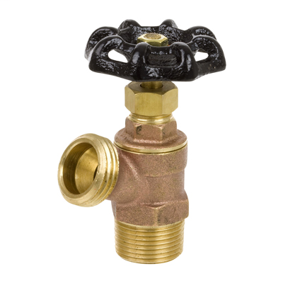 1/2″ Lead-Free Cast Brass 125 CWP MIP Inlet Boiler Drain with Stuffing Box - Series 103L