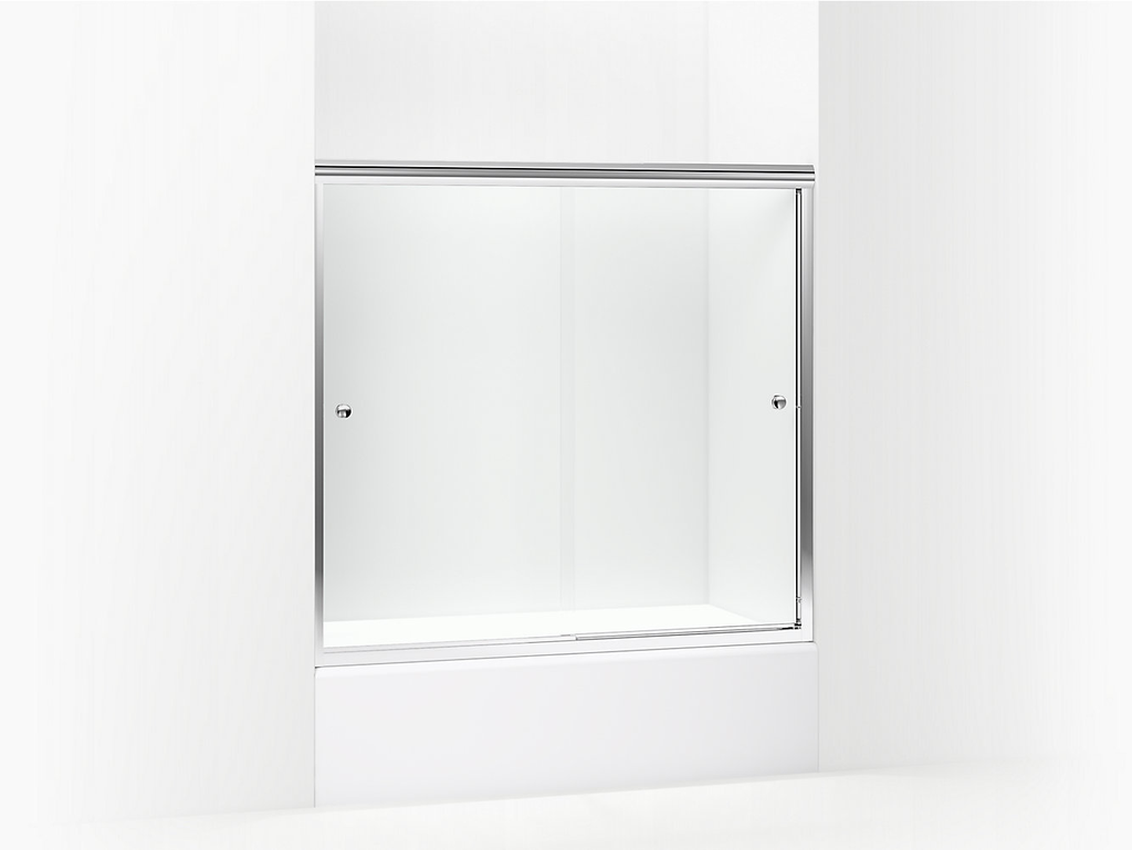 Finesse™ Frameless Sliding Bath Door 54-5/8"–59-5/8" W x 55-1/2" H