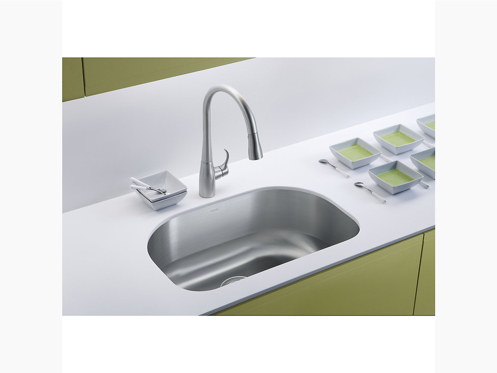 Cinch® Under-Mount Single-Bowl Kitchen Sink, 26-7/16" x 16-13/16" x 9-5/16"