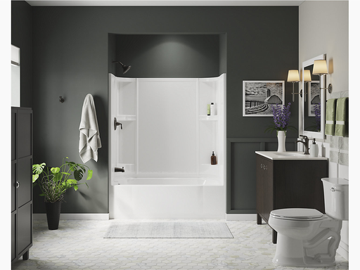 Accord® Series 7124, 60” x 30” Bath/Shower With Above-Floor Drain