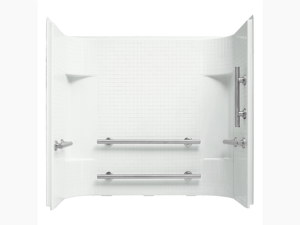 Accord® Series 7114, 60” x 30” Wall Set With Grab Bars