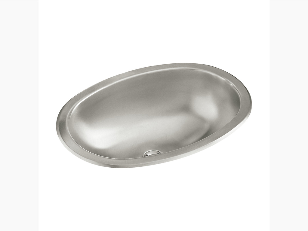 Oval Drop-In/Under-Mount Bathroom/Bar Sink