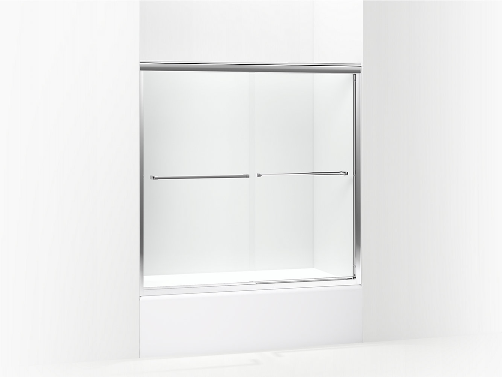 Finesse™ Frameless Sliding Bath Door 54-5/8"–59-5/8" W x 58-1/16" H