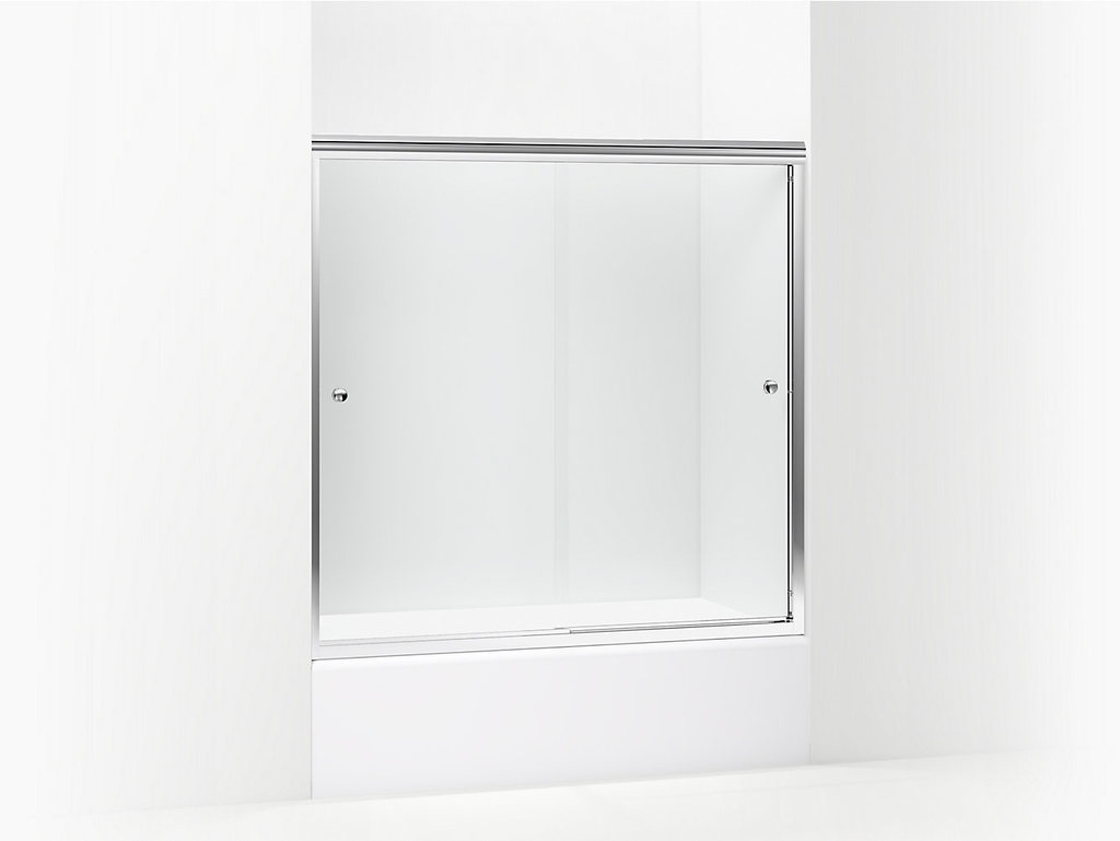Finesse™ Frameless Sliding Bath Door 54-5/8"–59-5/8" W x 58-1/16" H
