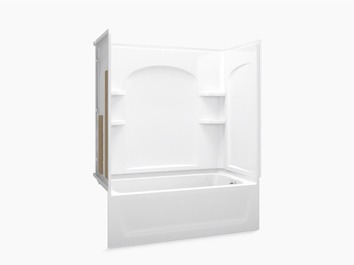Ensemble™ Series 7122, 60” x 32” Bath/Shower With Aging in Place Backerboards