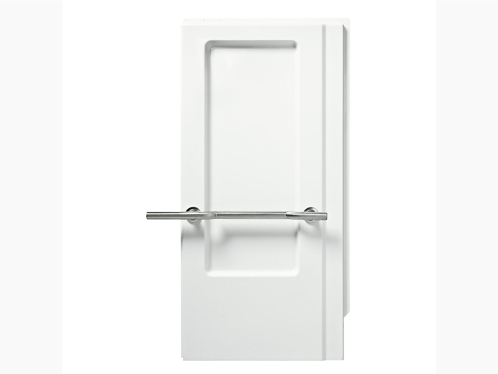 OC-S-63Â OC-S-63-ADA, Series 6206, 40-5/8" x 65-1/4" Roll-in Shower - End Wall Set with Grab Bars