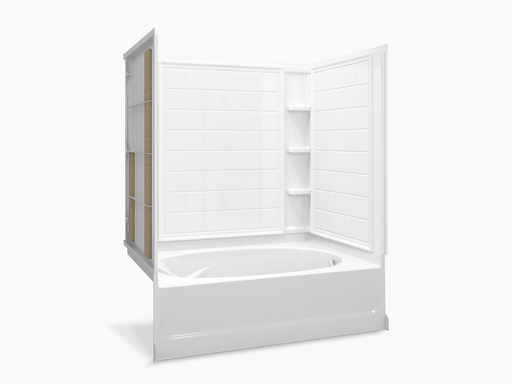 Ensemble™ Series 7111, 60” x 42” Bath/Shower With Aging in Place Backerboards