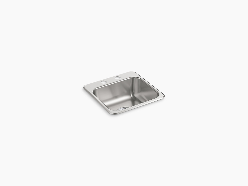 Top-Mount Bar/Kitchen Sink, 15" x 15" x 5-1/2"