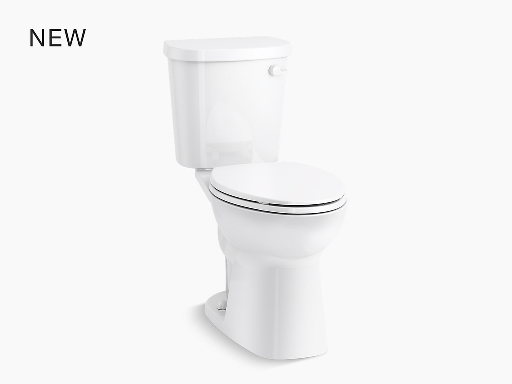 Valton™ Comfort Height® two-piece elongated 1.28 gpf toilet with Pro Force® Plus flushing technology and right-hand trip lever, seat not included