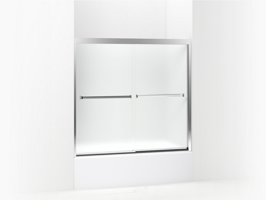 Meritor® frameless sliding bath door