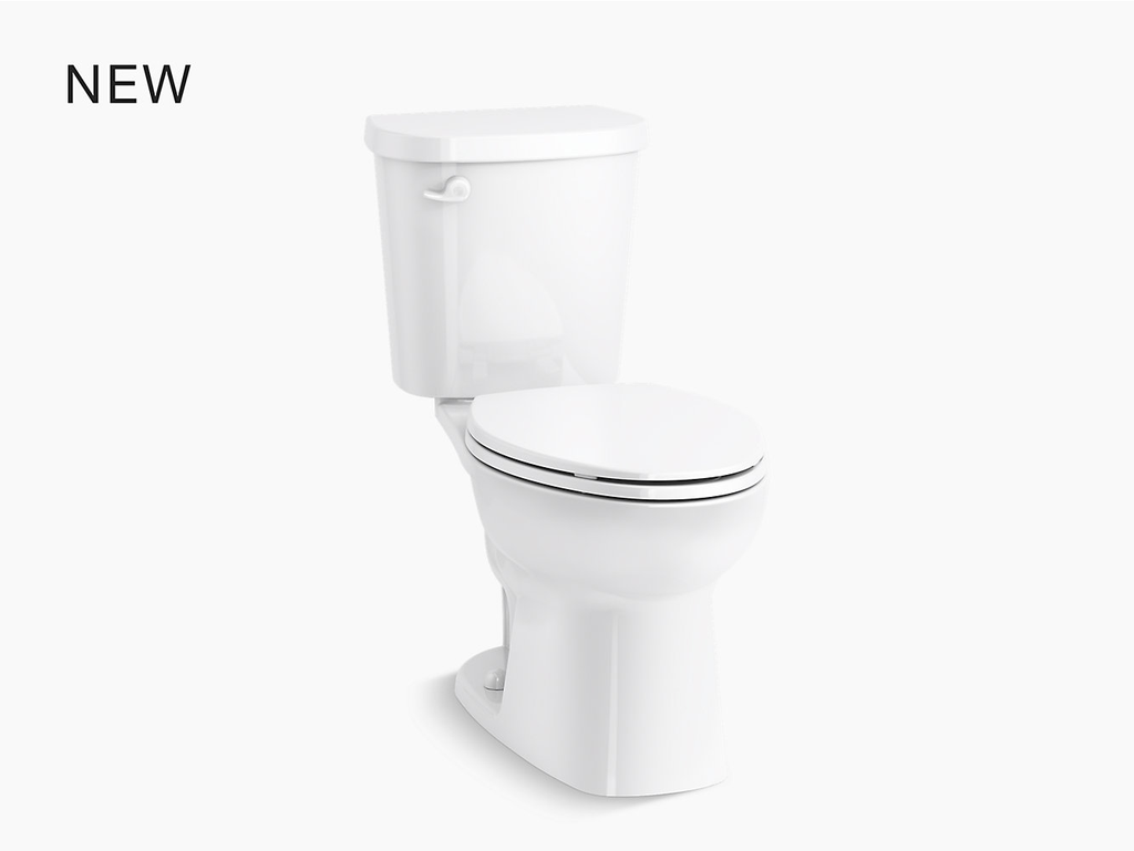 Valton™ two-piece elongated 1.6 gpf toilet with Pro Force® Plus flushing technology and left-hand trip lever, seat not included