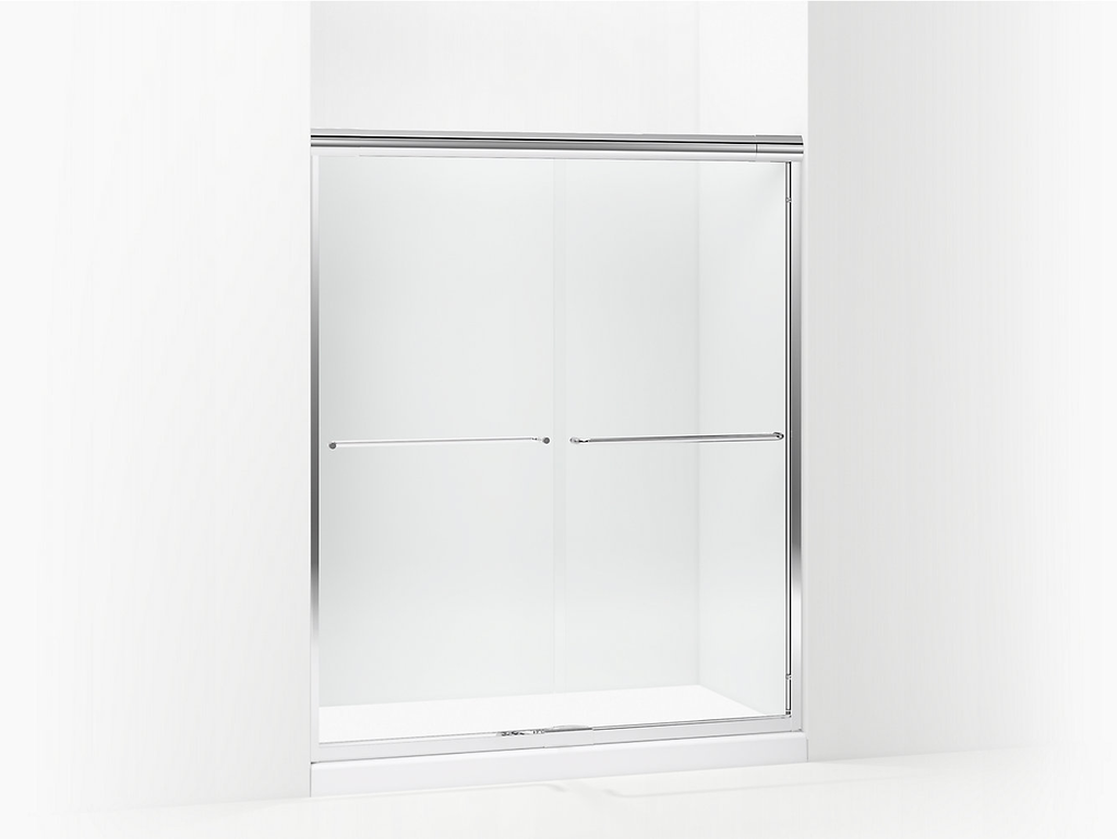 Finesse™ Quick Install™ Finesse™ Quick Install™ Frameless Sliding Shower Door 56"–57-1/2" W x 70-5/16" H