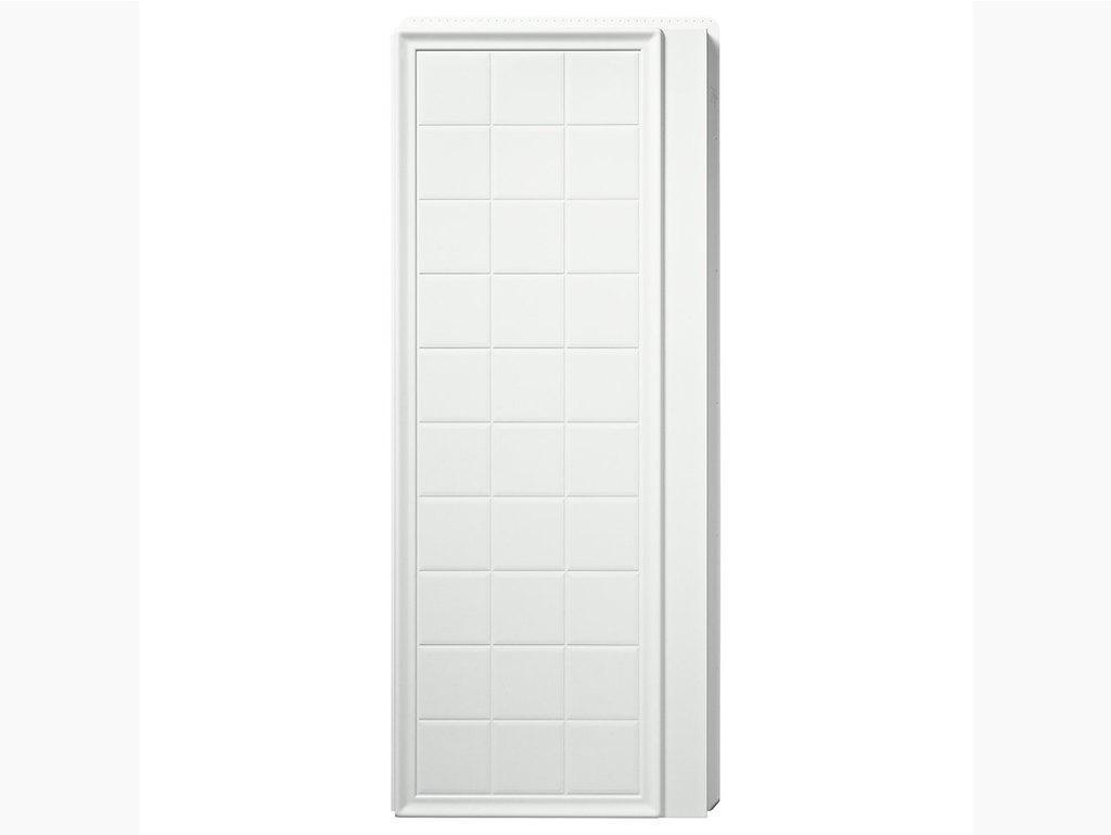 Ensemble™ 34" x 72-1/2" shower end wall set with aging-in-place backer boards