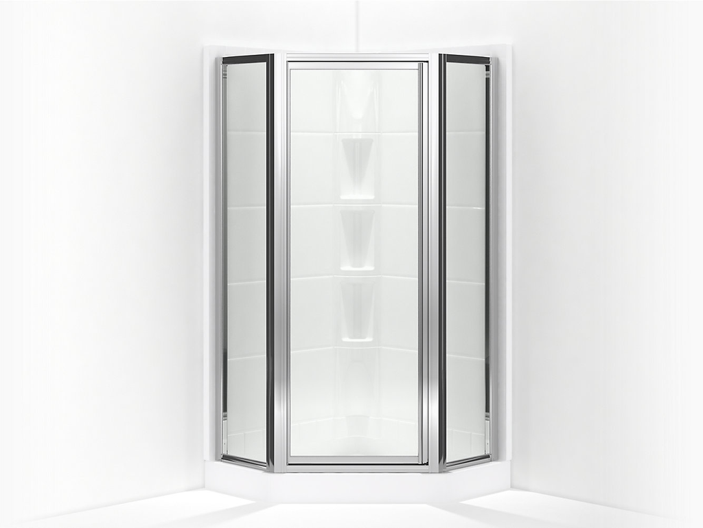 Intrigue™ Framed Neo-Angle Corner Shower Door 15-13/16" x 27-9/16" x 15-13/16" x 72" H