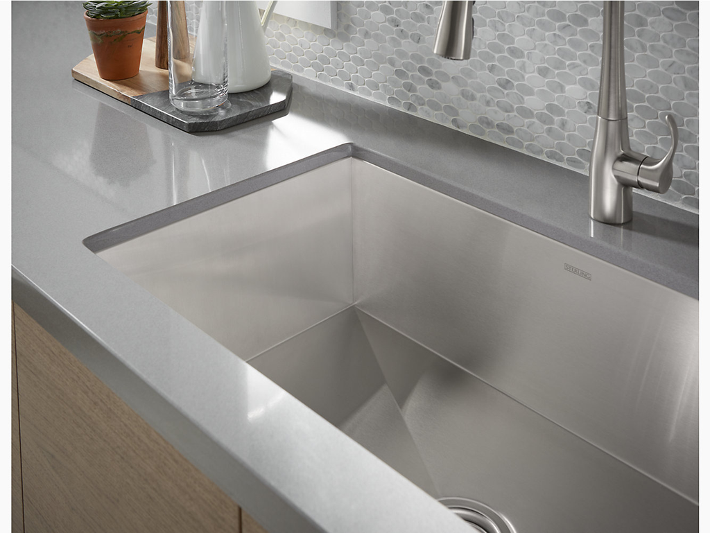 Ludington® Under-Mount Single-Bowl Kitchen Sink, 32" x 18-5/16" x 9-9/16"