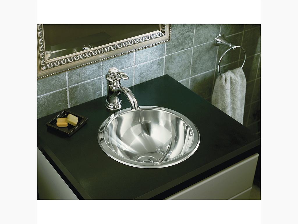 Round Drop-In/Under-Mount Bathroom Sink