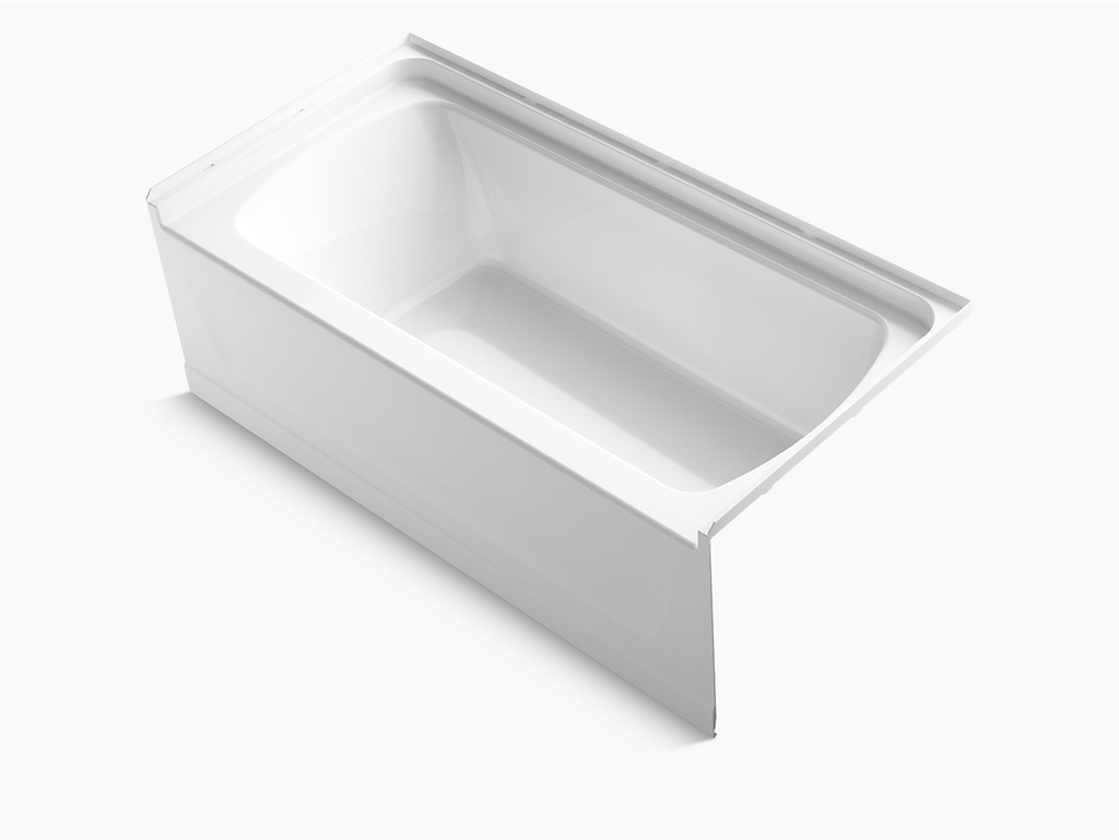 Ensemble™ Series 7117, 60” x 30” Bath With Above-Floor Drain