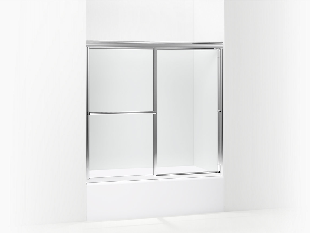 Deluxe Deluxe Framed Sliding Bath Door 54-3/8"–59-3/8" W x 56-1/4" H