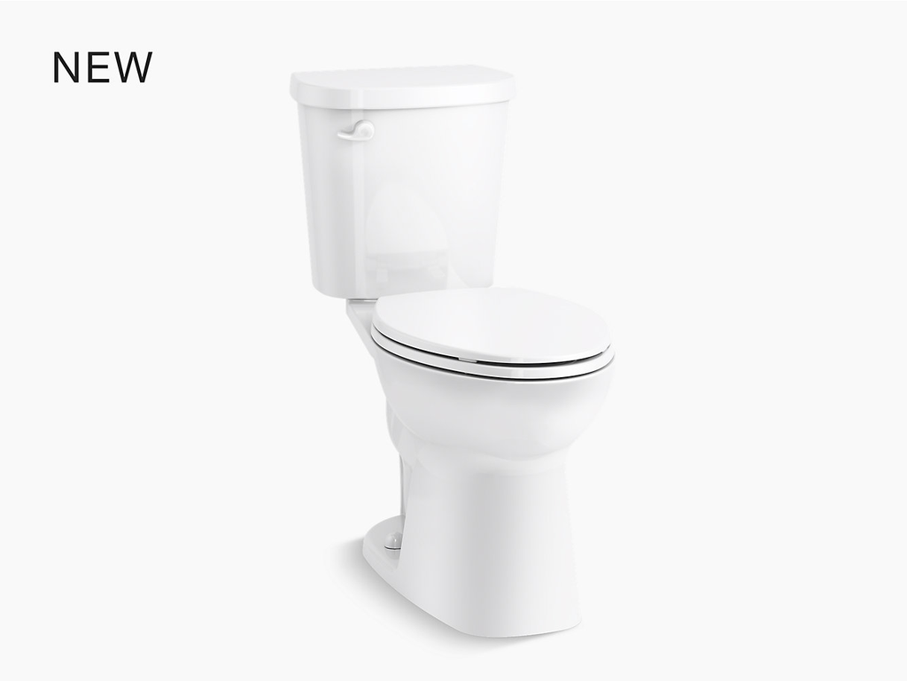 Valton™ Comfort Height® two-piece elongated 1.6 gpf toilet with Pro Force® Plus flushing technology and left-hand trip lever, seat not included