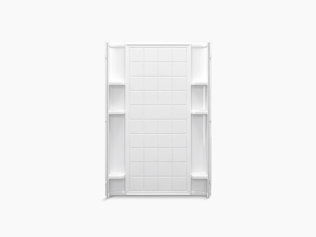 Ensemble™ Series 7212, 48" x 72-1/2" Shower Back Wall With Aging in Place Backerboards