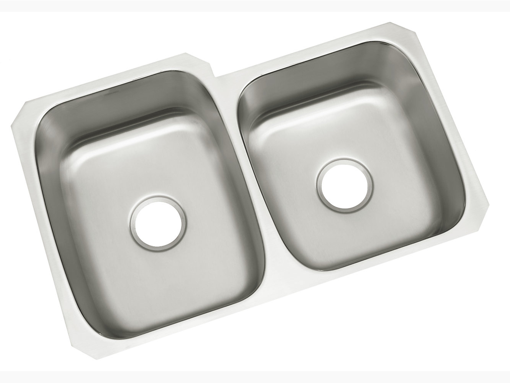 McAllister® Undercounter Double-basin Kitchen Sink, 31-3/4" x 20-3/4" / 18"