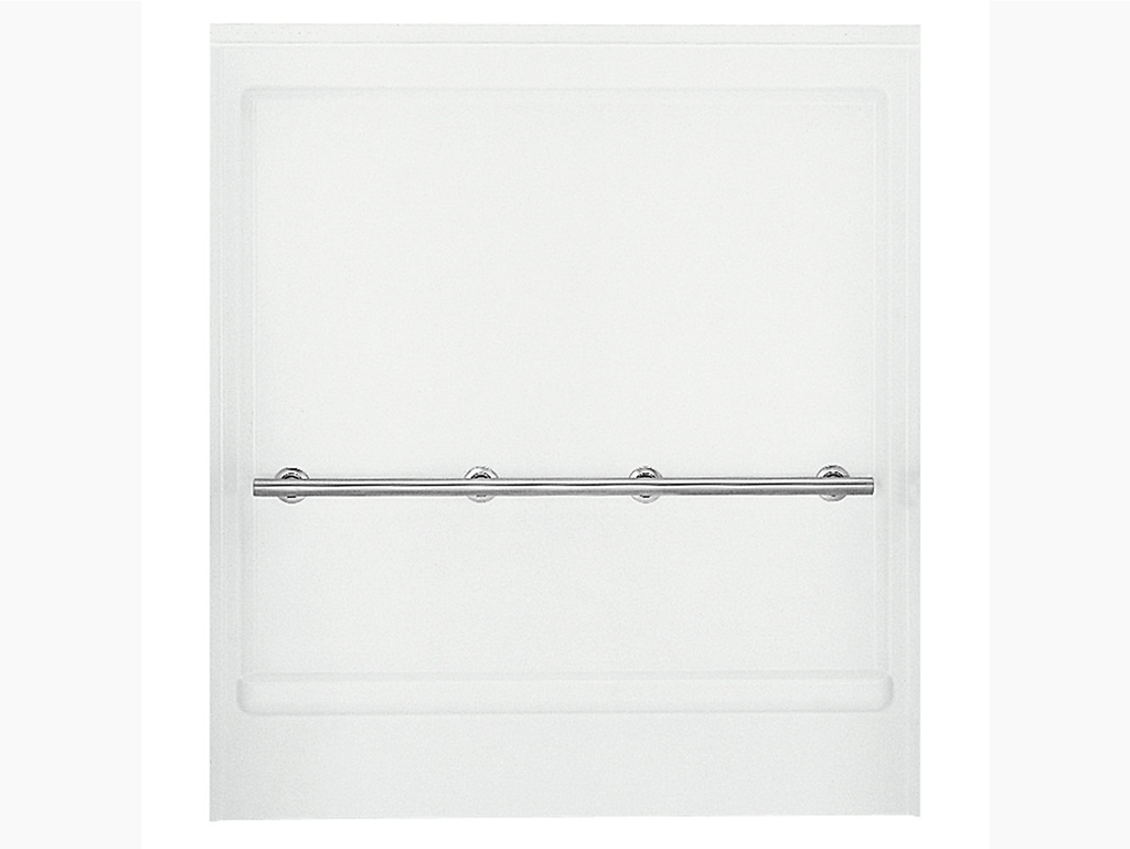 OC-S-63Â Series 6206, 63-1/4" x 65-1/4" Shower Back Wall With Grab Bar