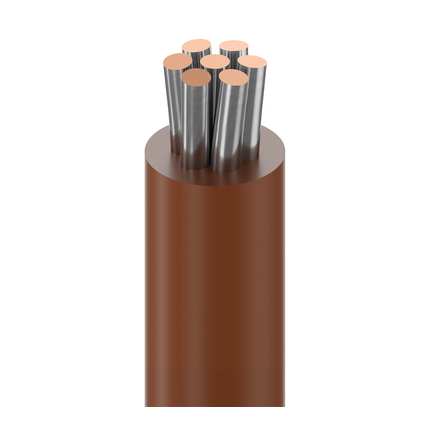 22 AWG, UL 1007 Lead Wire, 7 Strand, 105C, 300V, Tinned copper, PVC, Violet, 9921