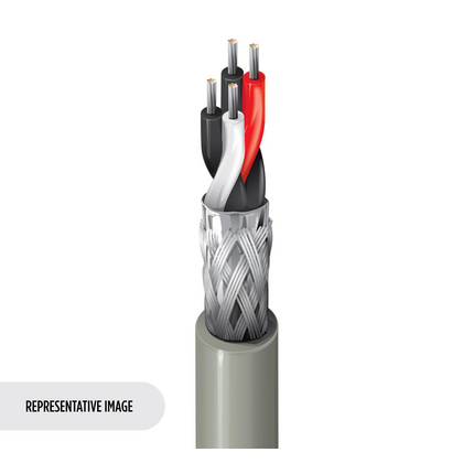 24 AWG, Multi-pair Electronic Cable, 4 Conductor, Unshielded, Red89842