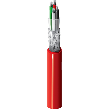 24 AWG, Multi-conductor Electronic Cable, 4 Conductor, Unshielded, RedClassics High-Temp