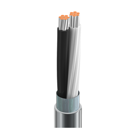 24 AWG, Multi-conductor Electronic Cable, 2 Conductor, Unshielded, Gray8641