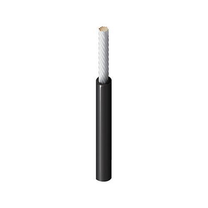 26 AWG, UL 1213 Lead Wire, 7 Strand, 105C, Silver plated copper, PTFE, Gray, 83002