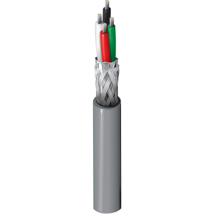 24 AWG, Multi-conductor Electronic Cable, 4 Conductor, Unshielded, Gray9609