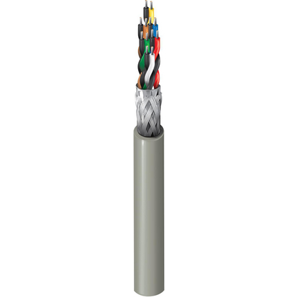 24 AWG, Multi-pair Electronic Cable, 12 Conductor, Unshielded, Gray8336