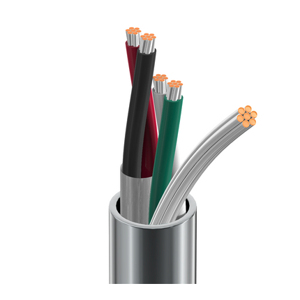 20 AWG, Multi-pair Electronic Cable, 4 Conductor, Gray8722