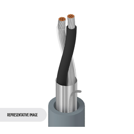 22 AWG, Multi-conductor Electronic Cable, 2 Conductor, Gray1503A